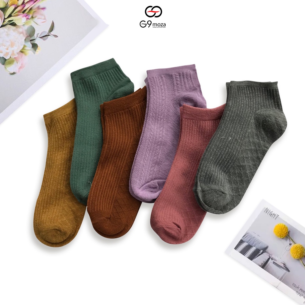 Tất cổ ngắn trơn 02 G9moza