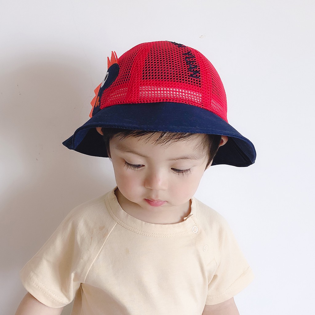 Nón Tai Bèo Phối Lưới Mỏng Thoáng Khí Họa Tiết Hoạt Hình Kiểu Hàn Quốc Thời Trang Mùa Hè Cho Bé Trai Từ 1-3 Tuổi 2 Tuổi