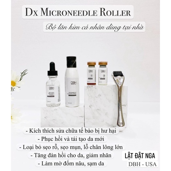 Bộ Lăn Kim Vi Điểm Tại Nhà DBH DX Microneedle Roller