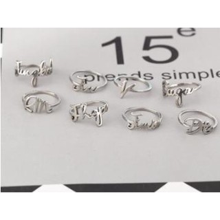 Nhẫn Bạc Khắc Tên Từng Thành Viên BTS