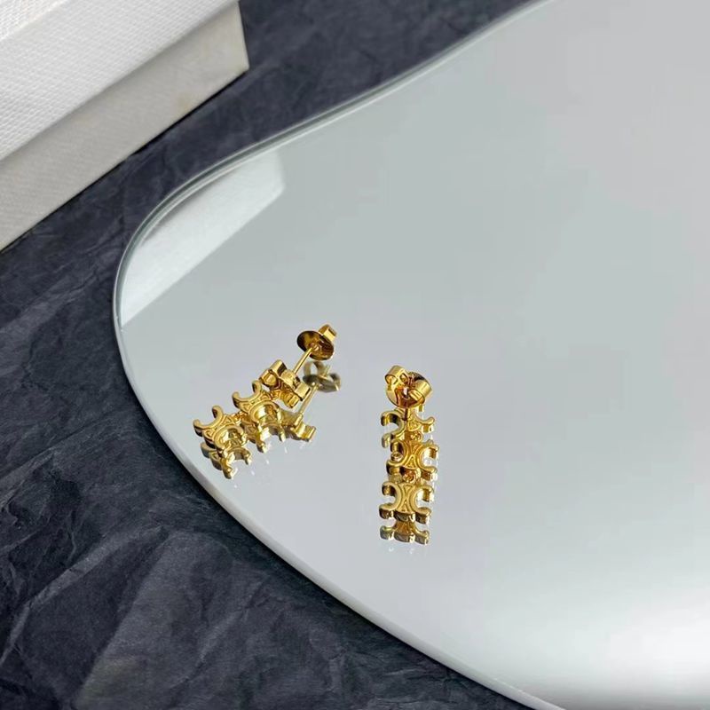 Bông Tai Dáng Dài Đính Đá Thời Trang Cao Cấp Cho Nữ