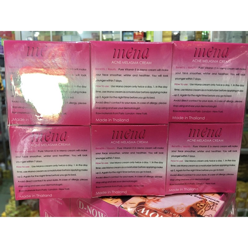Sỉ 1 lố 12 hủ kem mena hàng Thái Lan hủ 5g