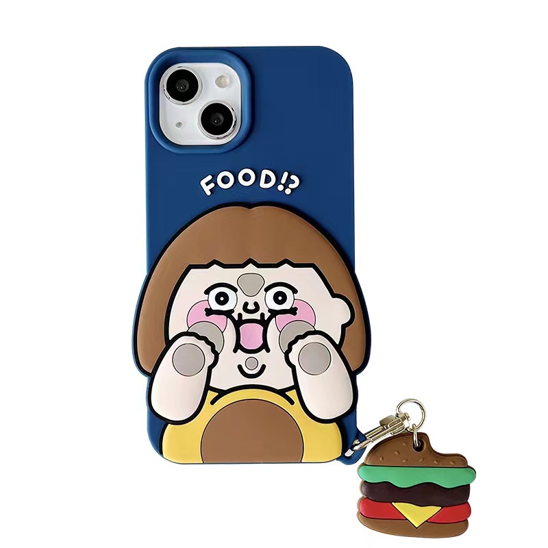 Ốp Điện Thoại Dẻo Họa Tiết Hoạt Hình Cô Gái Dễ Thương Chống Rơi Cho Iphone Xs Max XR 11 12 13 Pro Max