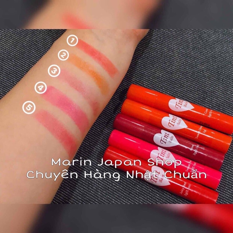 Son có màu dưỡng môi Tint Balm Nhật Bản  Chuẩn hàng Made In Japan luôn màu cam san hô