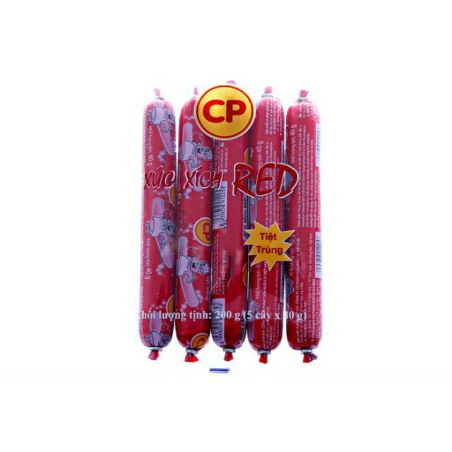 Xúc xích gold/red CP 200gr (5 cây)