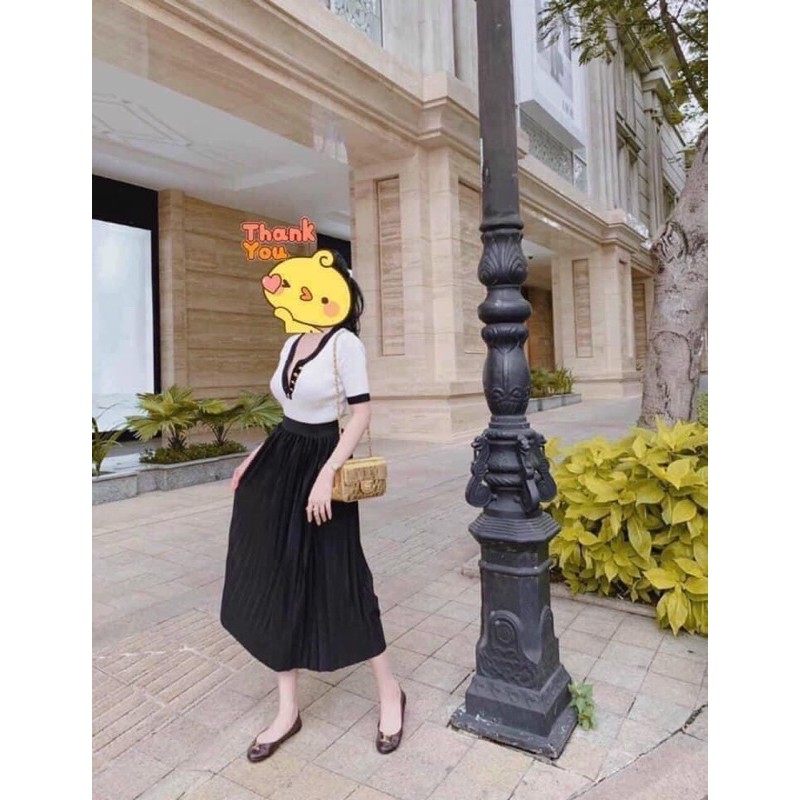 Chân Váy Xếp Ly Dài Thần Thánh Sắn 3 Màu Kèm Video | BigBuy360 - bigbuy360.vn