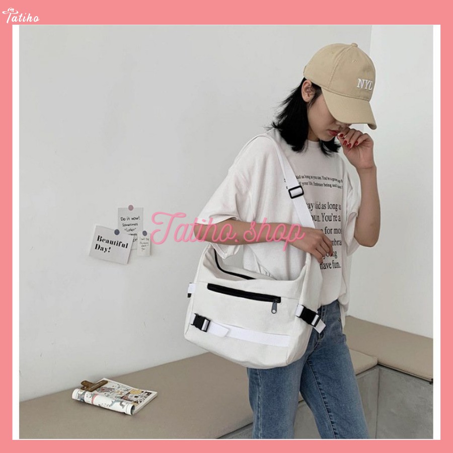 [HÀNG XỊN, GIÁ TỐT] Túi Vải Bao Tử Đeo Chéo Nam Nữ Form To Bền Chắc Chắn - TUI13