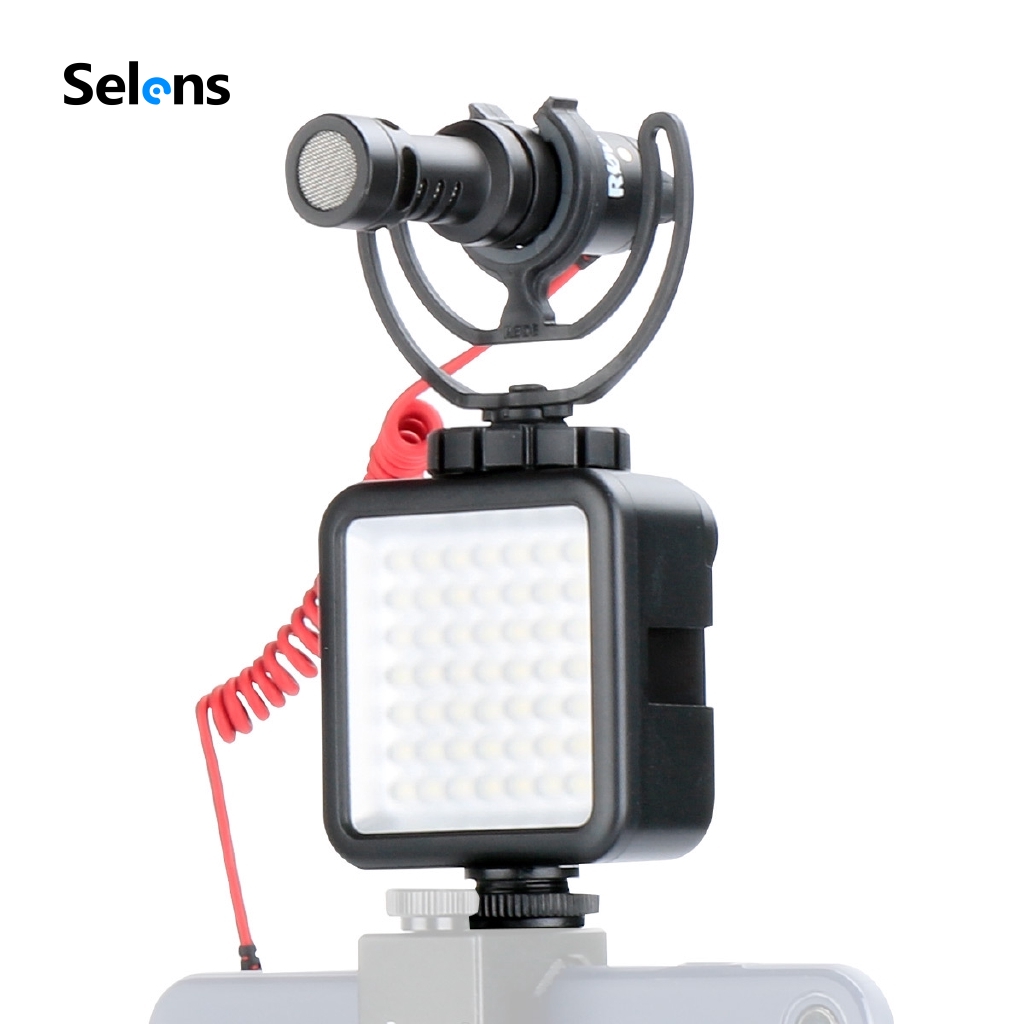 Đèn LED chiếu sáng Selens 6000K dùng để quay Vlog/ Live/ Video dành cho máy ảnh