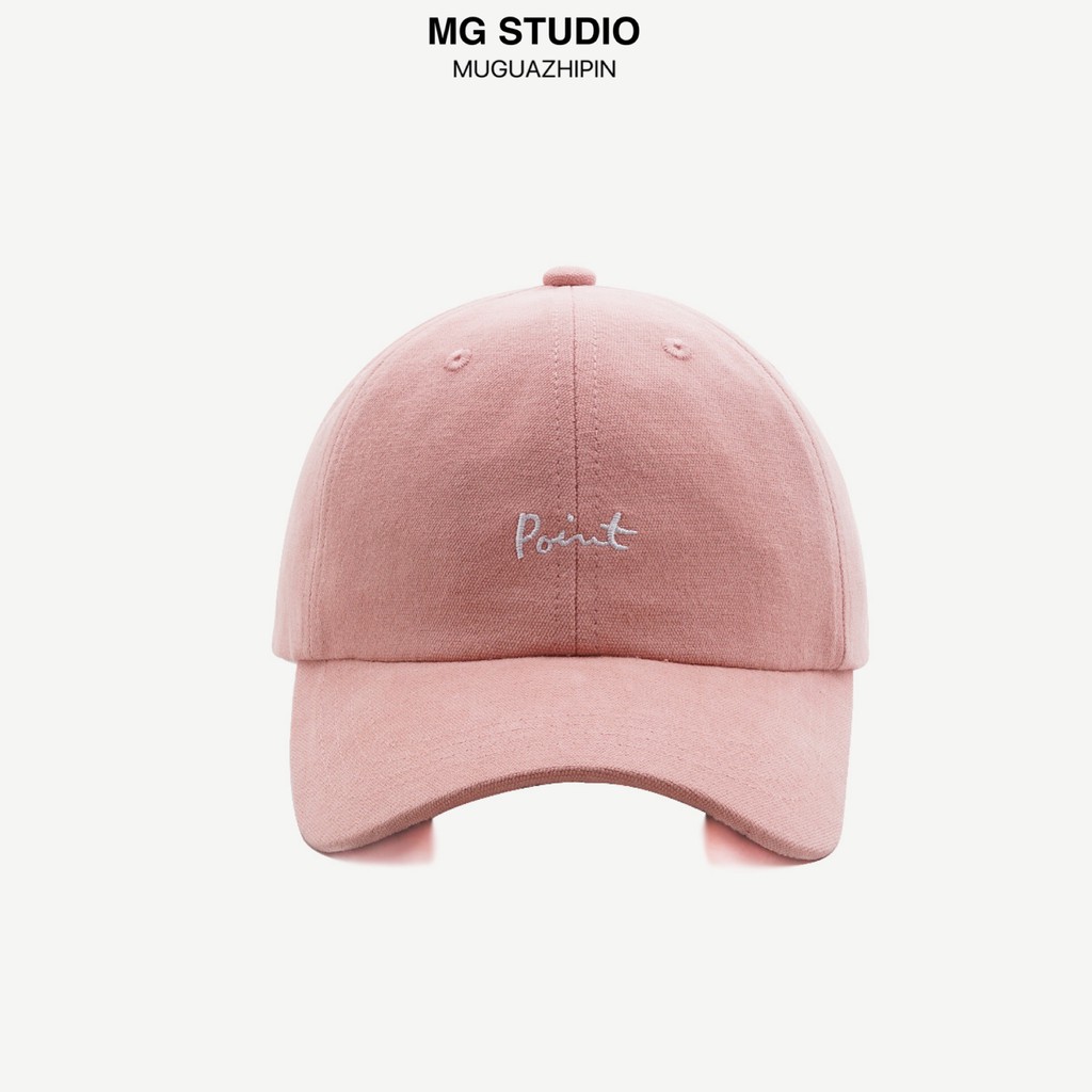  MG STUDIO/“Point” letter embroidered baseball caps