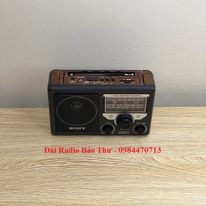 ĐÀI RADIO SONY SW-999 Siêu bền.Pin to tiết kiệm.Loa phát to và bắt được nhiều kênh - [Hàng bảo hành]