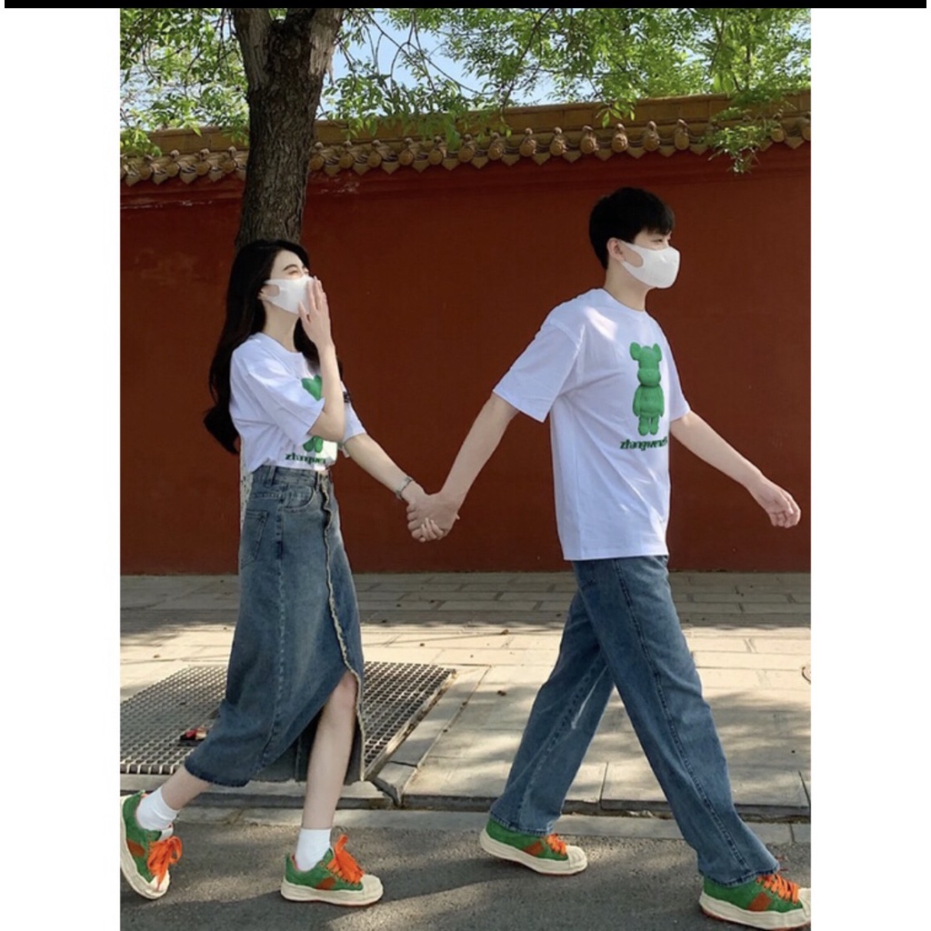 Chân Váy Bò DENIM Vạt Giữa Phong Cách Hàn Quốc C1
