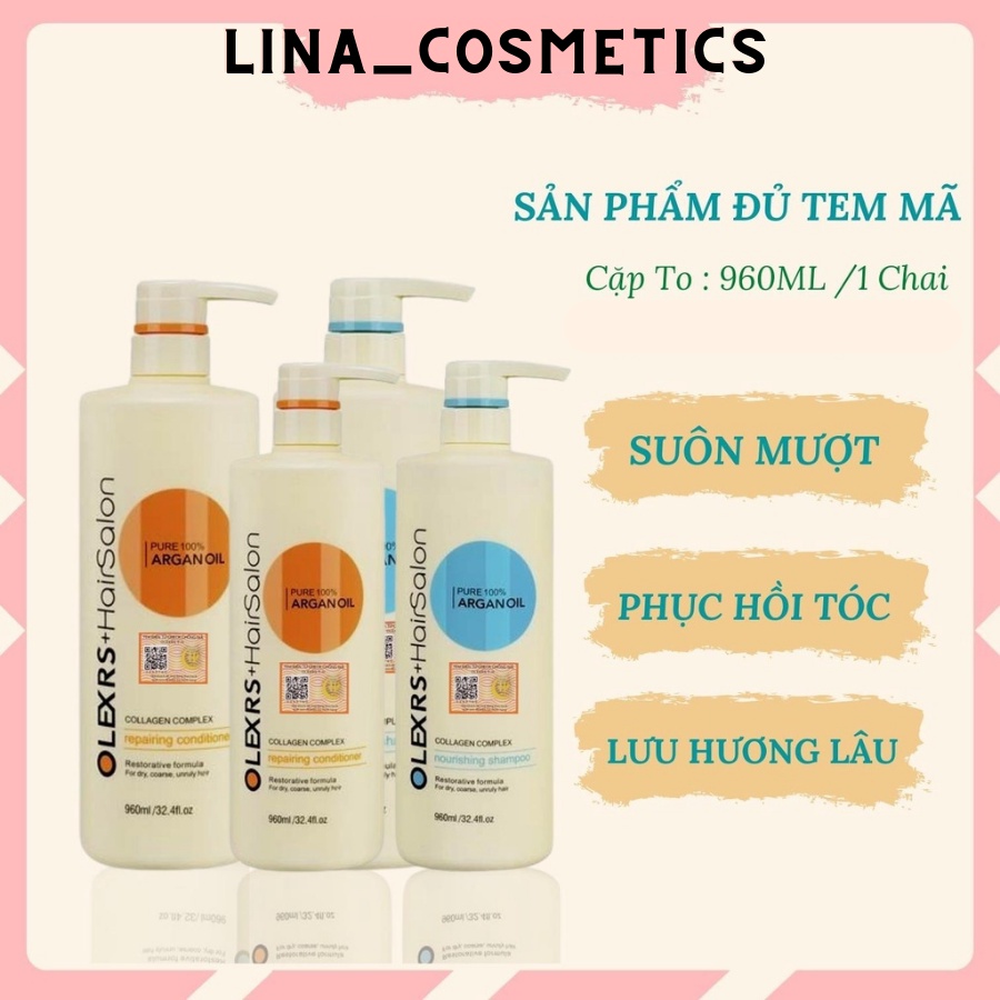 Cặp Gội Xả OLEXRS 960ml