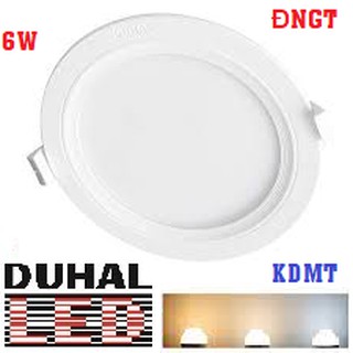 Đèn led duhal panel tròn 6w - kdmt0061