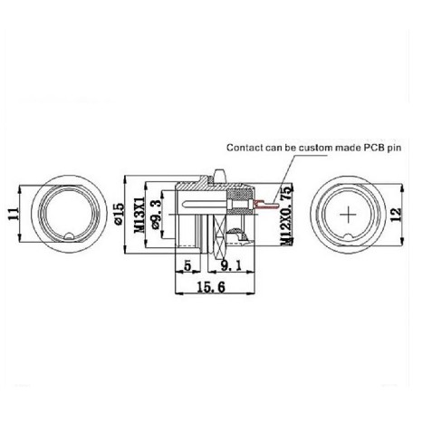 Đầu Nối Tròn GX12//RS765 12mm 2-7pin, GX16 16mm 2-6pin