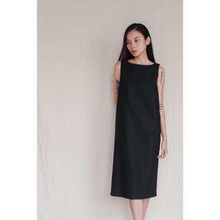 Đầm Linen- Đầm cổ thuyền