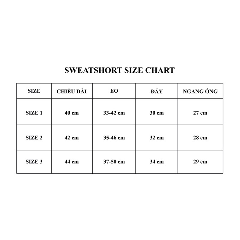 Sweatshort-Quần short nỉ
