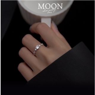 Nhẫn bạc nữ Moonsilver, nhẫn đính đá Min