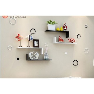 KỆ GỖ TREO TƯỜNG CHỮ L ( SAIGONSHOP2019)
