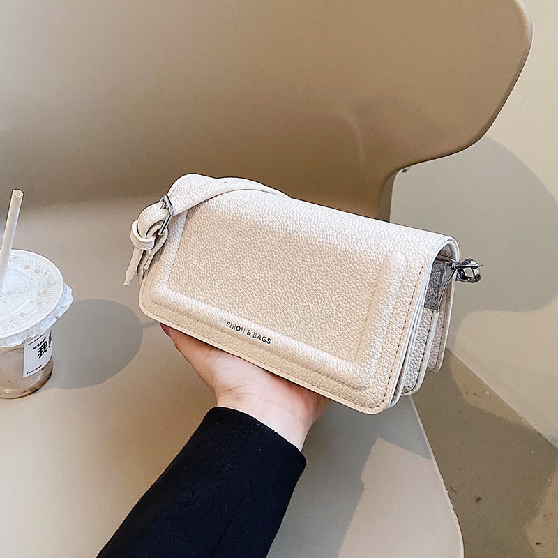 Túi Đeo JASMIN NOIR Chéo Vai Bằng Da PU Có Khóa Dành Cho Nữ