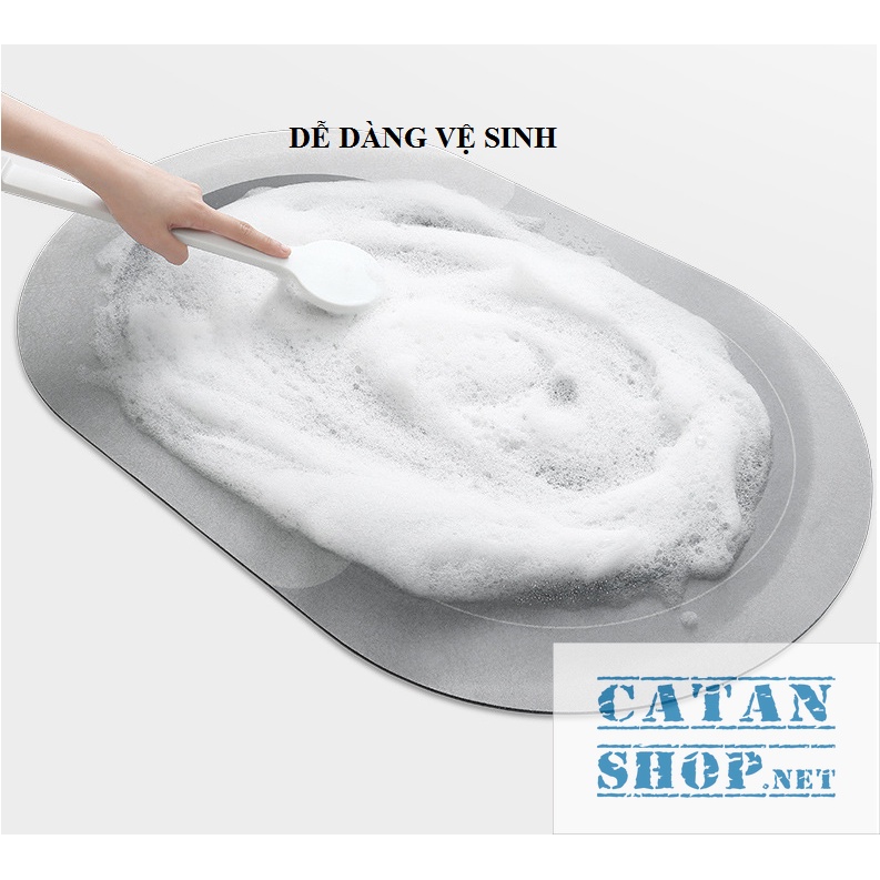 Thảm chùi chân Hút Nước - Thảm Lau Chân Siêu Mềm Siêu Dày, đế cao su chống trượtGD547-TLauChanSili