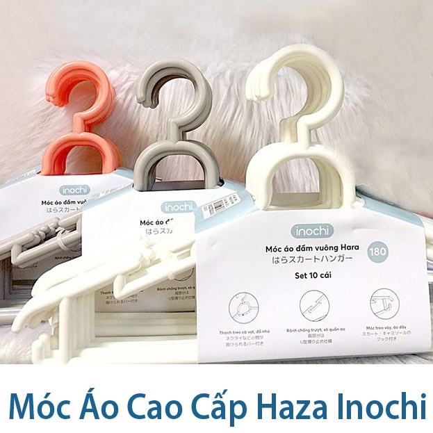 [ 10 Phân Loại ] Bộ Sưu Tập Móc Quần Áo Người Lớn Nhựa Cao Cấp Inochi - giao màu ngẫu nhiên