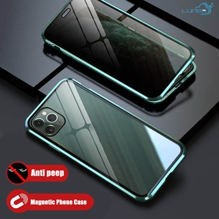 Ốp điện thoại kính cường lực hai mặt trước sau chống nhìn trộm cho iPhone 6 6Plus 6S 6SPlus 7 8 7Plus 8Plus X XR XS XSMax