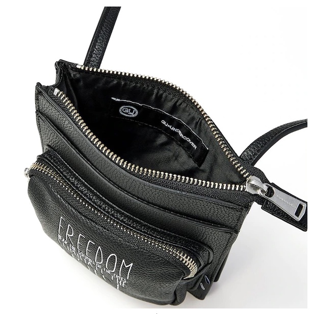 Túi đeo vai Mini UNDERCOVER GU Nhật Auth Đen - Nâu