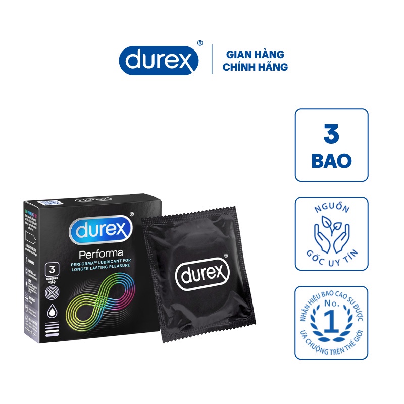 Bao cao su Durex Performa kéo dài thời gian Extaste