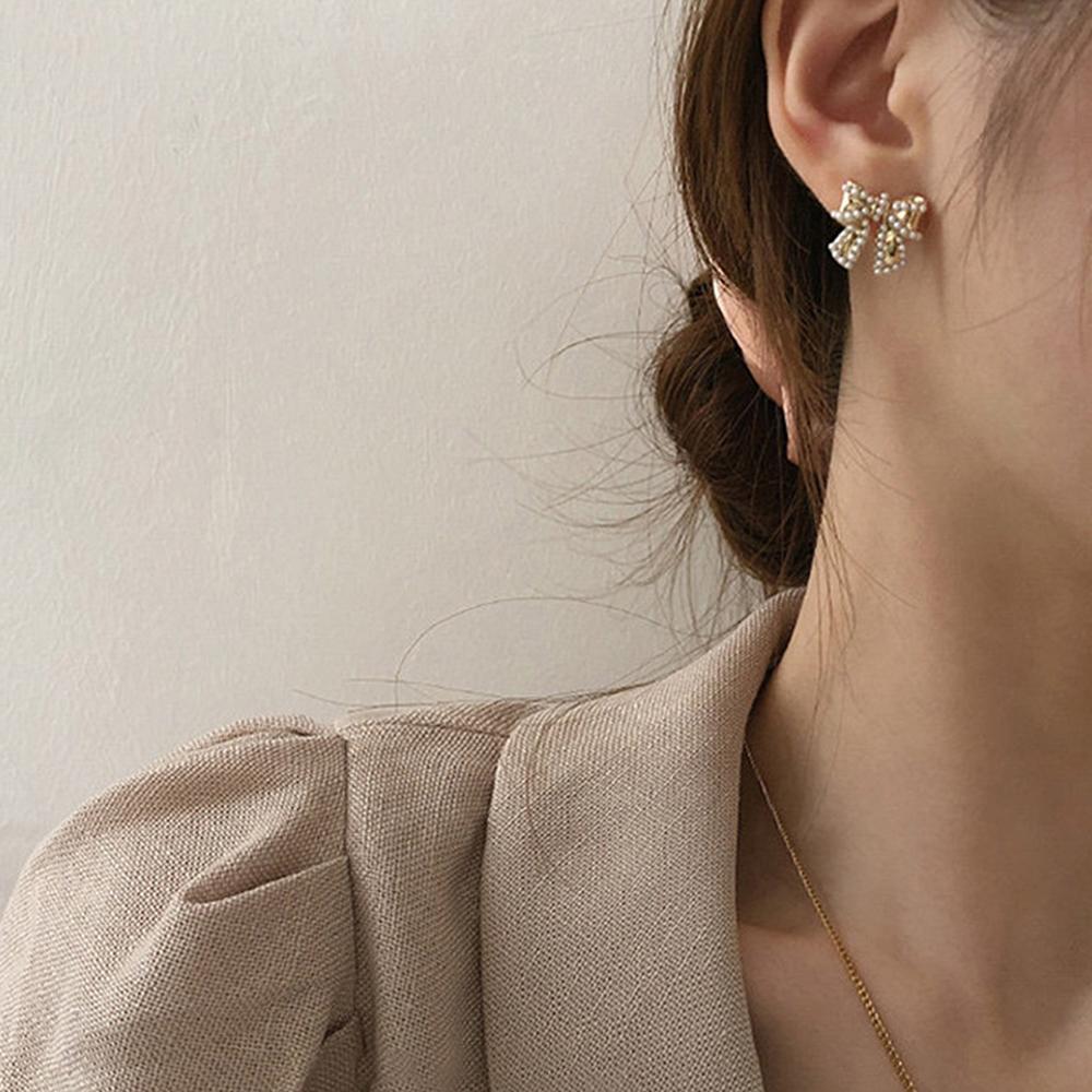 Cặp Bông Tai Ngọc Trai Giả Thời Trang Nữ