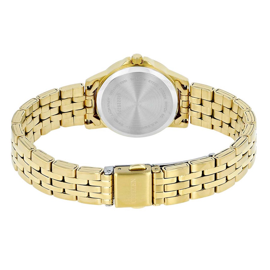 Đồng Hồ Nữ Citizen Dây Thép Không Gỉ EQ0603-59P - Mặt Vàng
