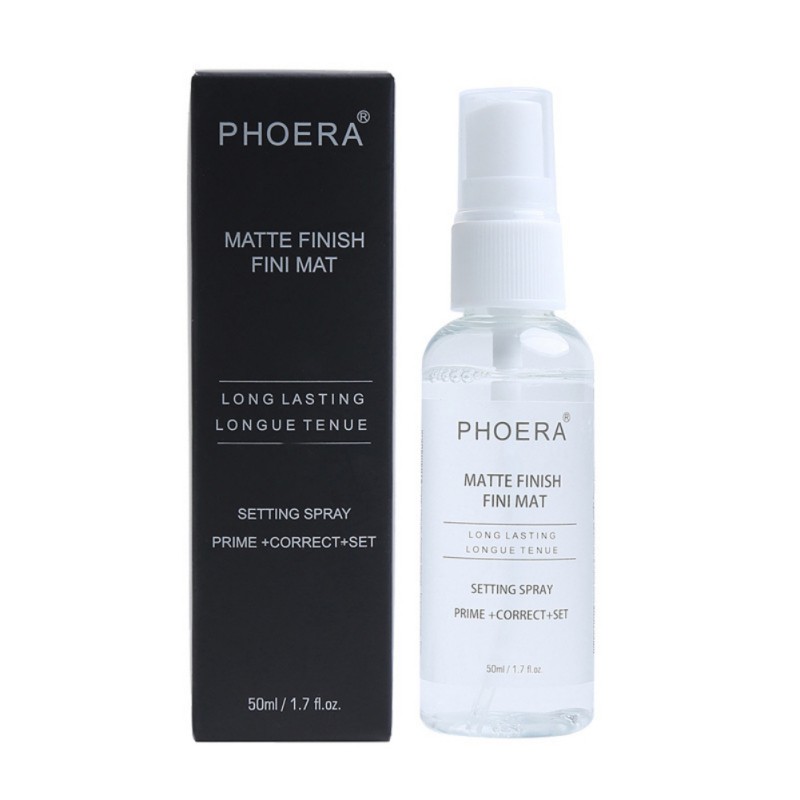 Dung dịch xịt cố định lớp trang điểm Phoera trong suốt kiềm dầu và dưỡng ẩm 50ml