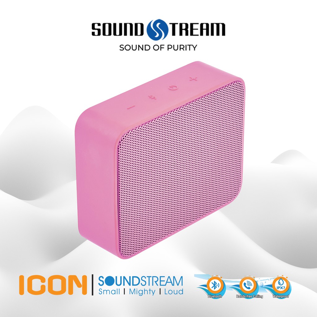 Loa bluetooth Soundstream Icon, pin đến 5h, kháng nước Ipx7, mang theo người tiện lợi
