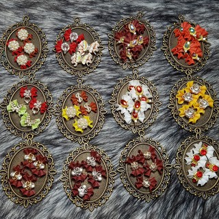 Nơ bột 5d nhụy charm cao cấp n13