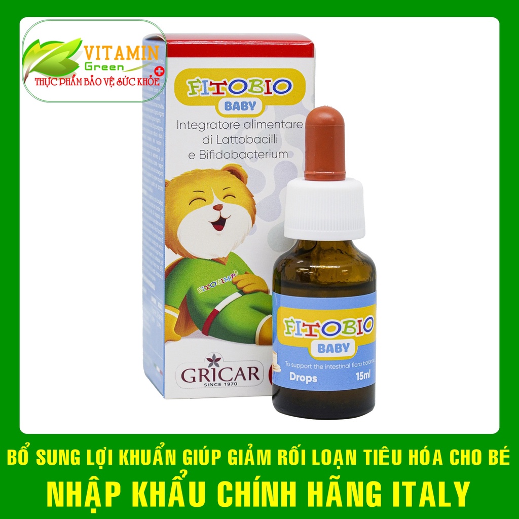 Men vi sinh FITOBIO BABY bổ sung lợi khuẩn giúp giảm rối loạn tiêu hóa cải thiện cân nặng | Nhập khẩu chính hãng Italy
