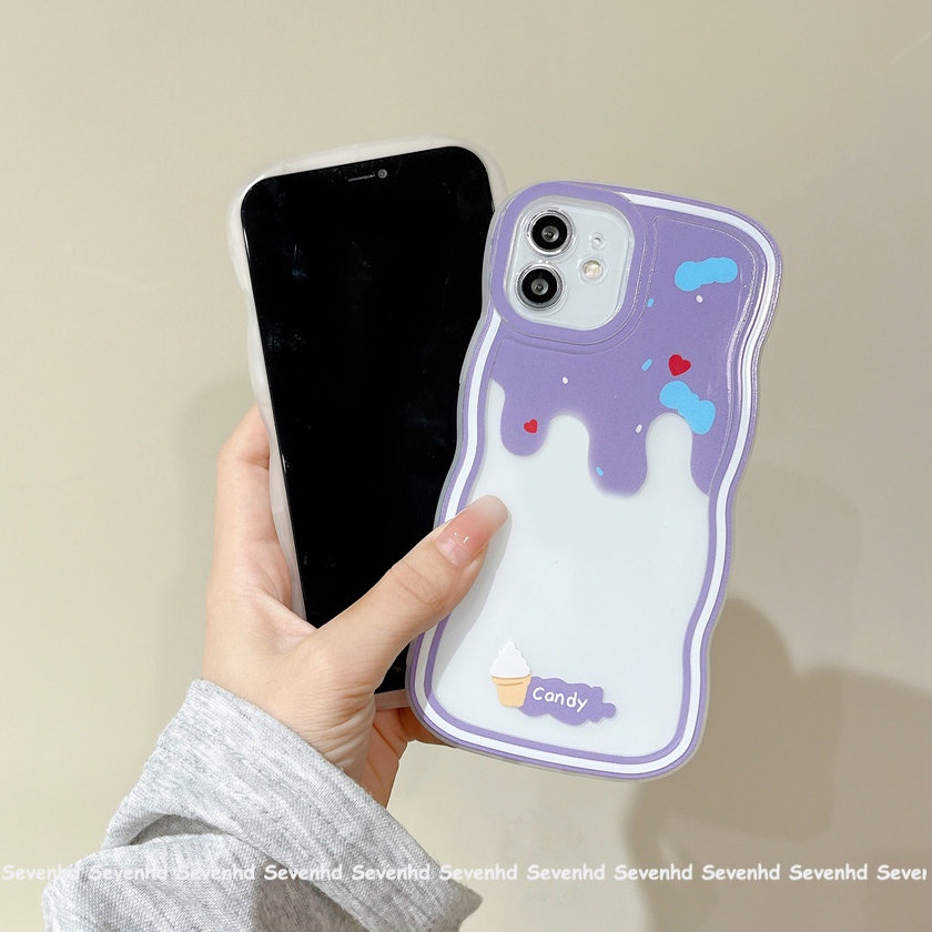 Ốp Điện Thoại Mềm Họa Tiết Bánh Kem / Dâu Tây / Bơ Cho iPhone 13 12 11 Pro Max Xs Max Xr X 7 8 6 6s Plus