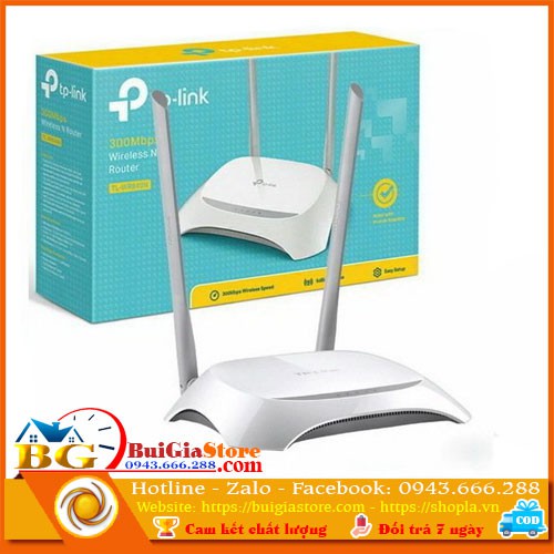 Router WiFi TP-Link TL-WR841N (300Mbps) - Thiết bị phát wifi chính hãng