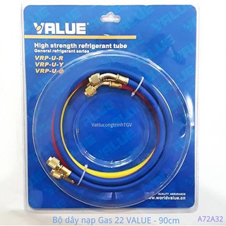 Bộ 3 sợi dây sạc nạp gas R22 máy lạnh(3 sợi R22)