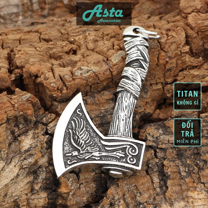 Vòng cổ nam nữ dây chuyền Titan Asta Accessories màu bạc unisex đẹp phụ kiện thời trang - Vòng Cổ Axe