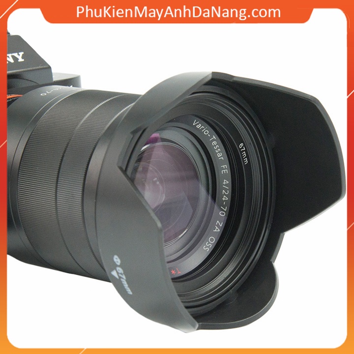 Lens hood Loa che nắng hoa sen vặn ren ống kính máy ảnh - Loại đời mới có thể đảo đầu 2021