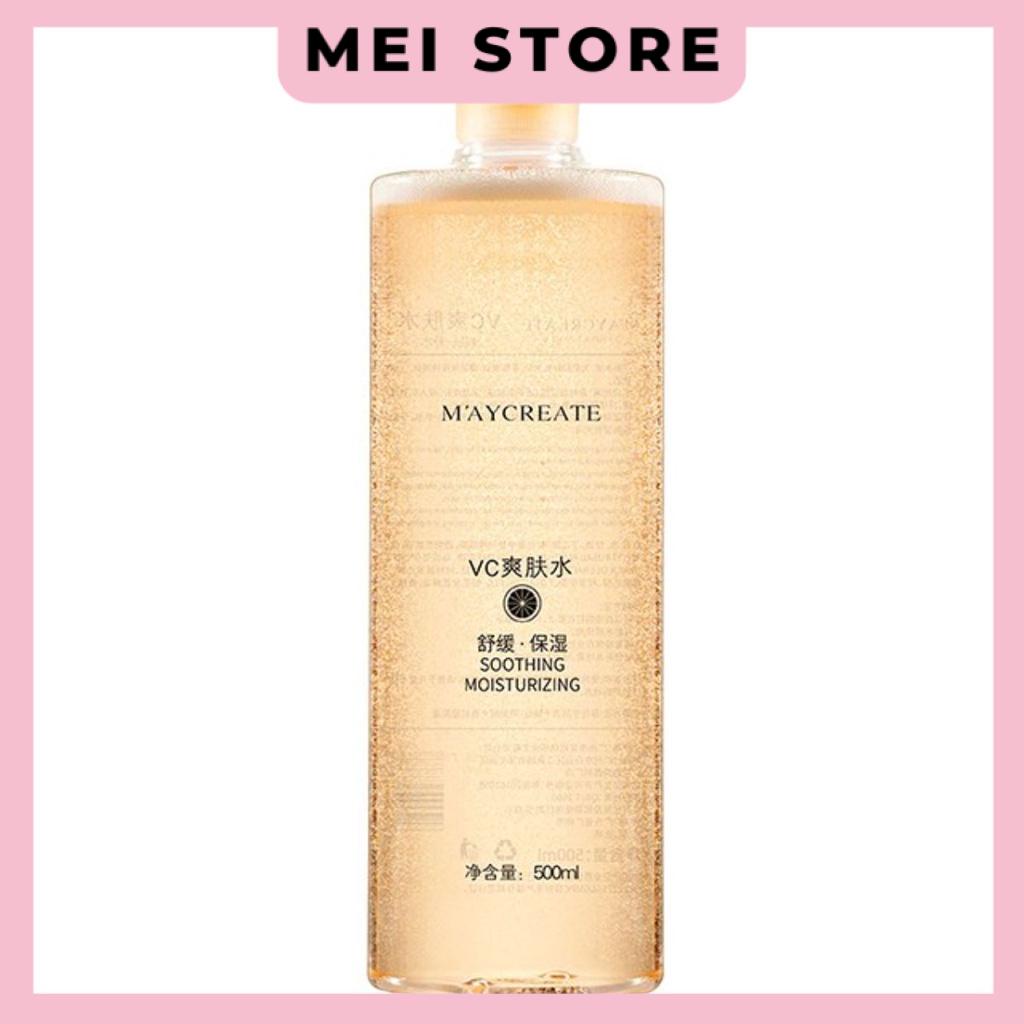 Nước hoa hồng Maycreate VC Smoothing Moisturising Toner 500ml