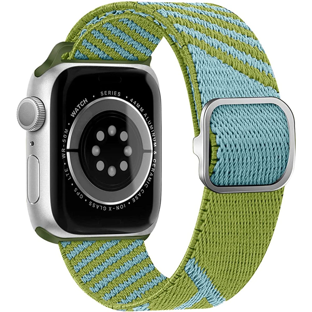 Dây Đeo Sợi Nylon Co Giãn Thay Thế Cho Đồng Hồ Thông Minh Apple Series 76 43 21