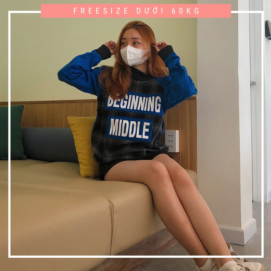 Áo hoodie : HÀNG GIẢM GIÁ CUỐI NĂM –  áo nỉ freesize dưới 55kg dành cho nữ, thun cotton 100%, hình chụp thật