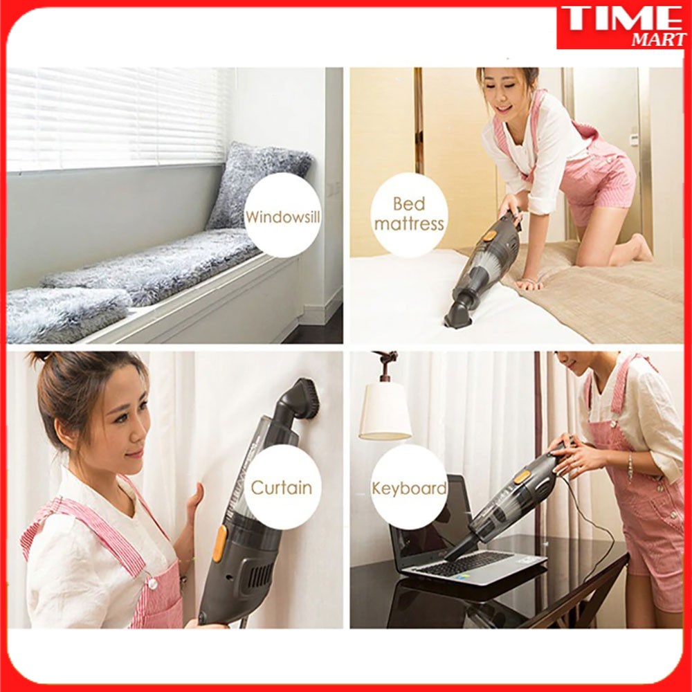 [CHÍNH HÃNG] Máy hút bụi cầm tay Xiaomi Deerma DX115C và DX118C. Hút mạnh và sạch [TIME_MART siêu thị tiện ích gia đình]