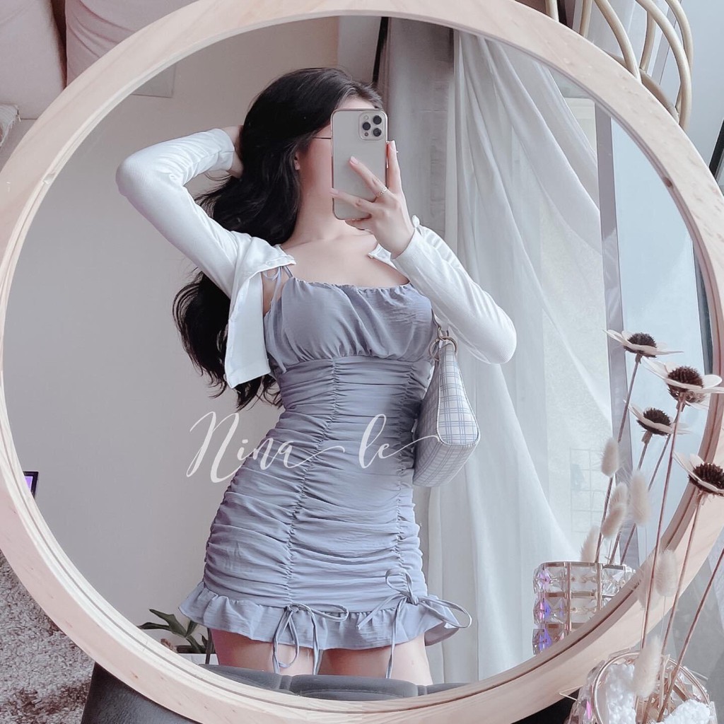 Sét Váy Liền Kèm Áo Sơ Mi Đẹp