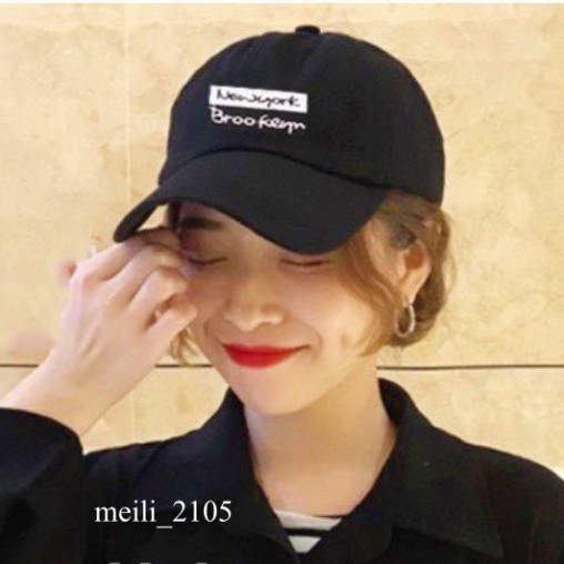 Mũ lưỡi trai thêu chữ Newyork broken phong cach ulzzang cực đẹp