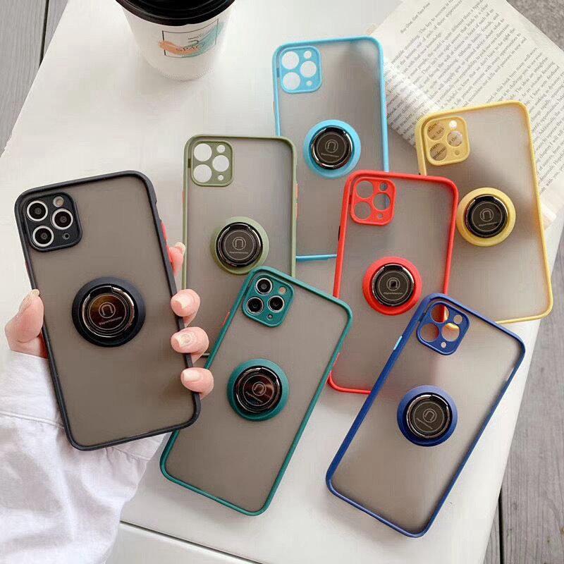 Ốp lưng kèm iring cho IPHONE 6G 7G 8G 6P 7P 8P X XS XR XSMAX IP11 IP11PROM