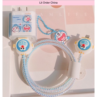 Bọc sạc IPquấn dây sạc kèm sticker & charm