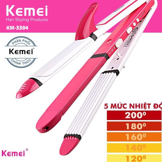 Máy làm tóc 3in1 kemei 3304 có điều chỉnh nhiệt độ Số 6037