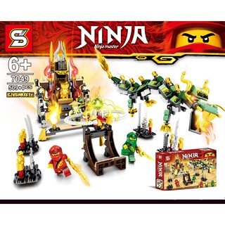 Lắp ráp Ninja Lắp ráp Ngôi đền rồng xanh 7049 - 509 khối