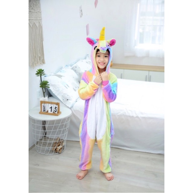 Bộ Đồ Thú Kỳ Lân Cầu Vồng - Unicorn Rainbow